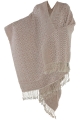 Poncho Ruana largo Brocado - Lana de Alpaca