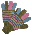 Talla L - Guantes coloridos - Tejidos a mano