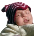 Gorro Llamita para bebé - Lana de Alpaca 